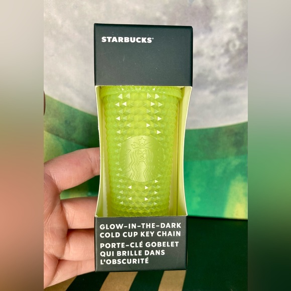 Starbucks Glow in the dark studded keychain ornament - Picture 1 of 4